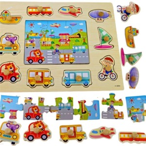 PUZZLE POJAZDY MIEJSKIE, MAKSIK
