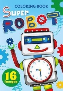 KOLOROWANKA A5 16 OBRAZKÓW SUPER ROBOT