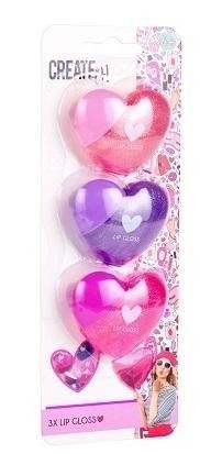 Balsam do ust Love&amp;heart serca 3szt CREATE IT!
