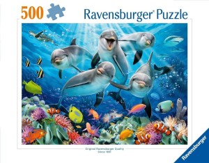 PUZZLE 2D 500 DELFINY, RAVENSBURGER
