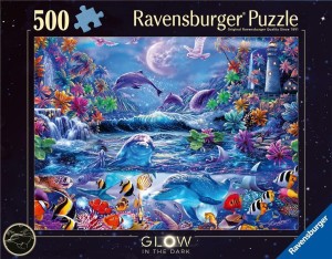PUZZLE 2D 500 ŚWIECĄCE - MAGICZNY ŚWIAT