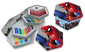 ZESTAW HEKSAGONALNY 51 ELEMENTÓW SPIDER MAN