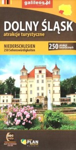 MAPA - DOLNY ŚLĄSK 250 ATRAKCJI TURYSTYCZNYCH