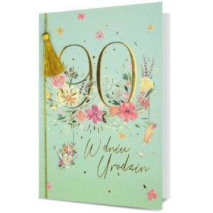 KARNET B6 URODZINY 90