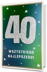 KARNET B6 URODZINY 40