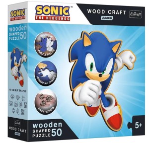 PUZZLE DREWNIANE 50 SPRYTNY SONIC TREFL, TREFL