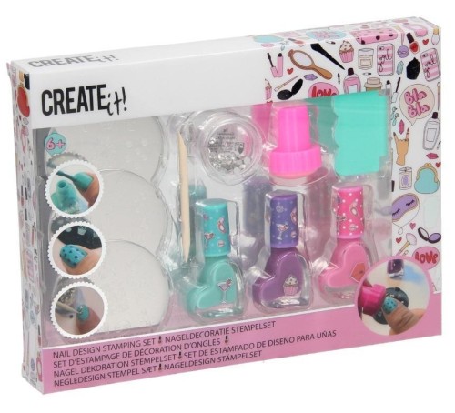 Zestaw do ozdabiania paznokci CREATE IT!, Canenco
