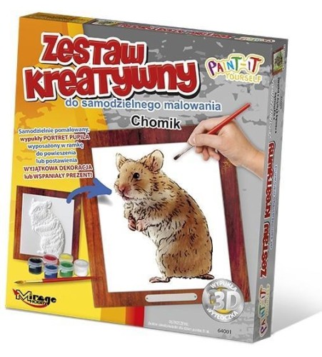 Wypukła malowanka Futrzaki - Chomik, Mirage Hobby