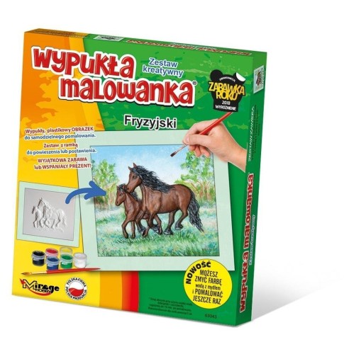 Wypukła malowanka Konie - Fryzyjski, Mirage Hobby