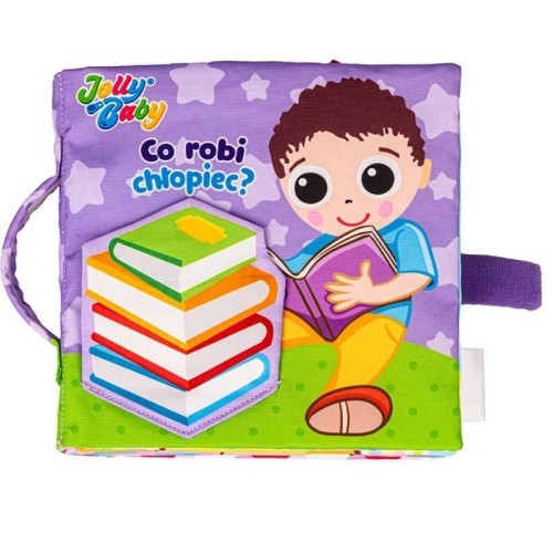 Książeczka Co robi chłopiec?, Jollybaby
