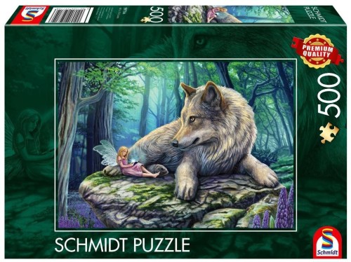Puzzle PQ 500 Wilk i wróżka G3, Schmidt