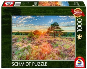 PUZZLE PQ 1000 ZACHÓD SŁOŃCA NA WRZOSOWISKU G3