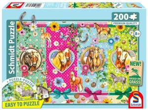PUZZLE PQ 200 SZCZĘŚLIWE KONIE G3, SCHMIDT