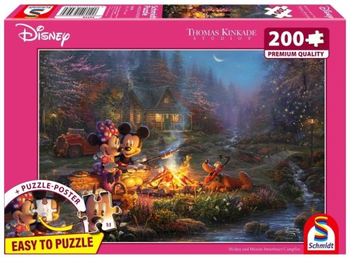 Puzzle PQ 200 Thomas Kinkade Myszka Miki &amp; Minnie
