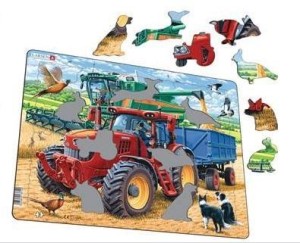 UKŁADANKA KOMBAJN I CIĄGNIK - ŻNIWA W POLU, TACTIC