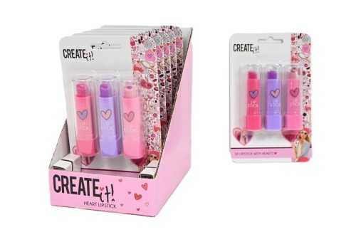 Szminka do ust Love&amp;heart 3szt CREATE IT!