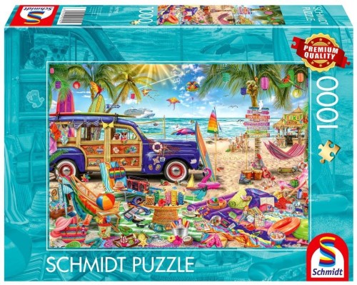 Puzzle PQ 1000 Wakacje nad morzem G3, Schmidt
