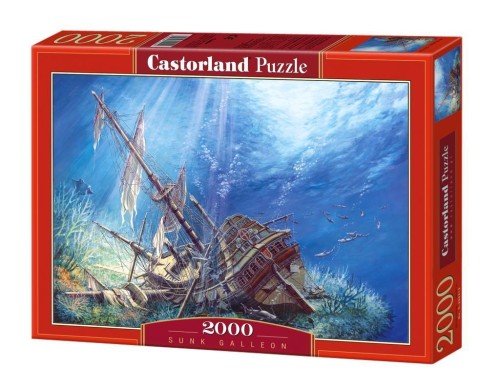 Puzzle 2000 Zatopiony statek CASTOR, Castorland
