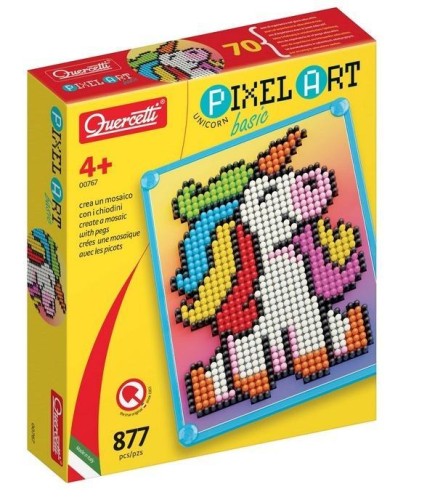 Mozaika Pixel Art basic Jednorożec, Quercetti