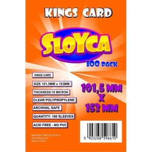 KOSZULKI KINGS CARD 101,5X153MM (100SZT) SLOYCA