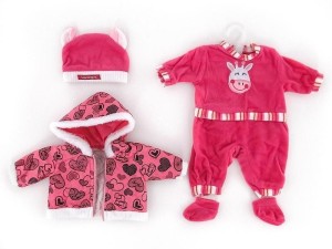 UBRANKO DLA LALKI BOBAS 45CM, ADAR