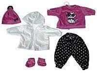 UBRANKO DLA LALKI BOBAS 45CM, ADAR