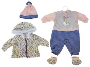 UBRANKO DLA LALKI BOBAS 45CM, ADAR