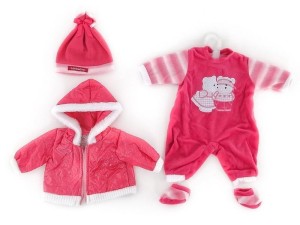 UBRANKO DLA LALKI BOBAS 45CM, ADAR