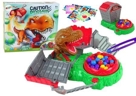 Gra zręcznościowa dinozaur + jaja, Leantoys