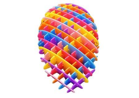 Gniotek antystresowy kolorowy 10cm, Leantoys