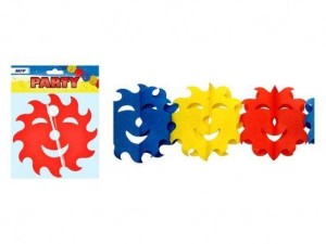 GIRLANDA PAPIEROWA SŁÓŃCE 4M