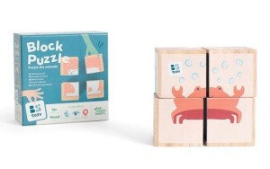 DREWNIANE KLOCKI ZWIERZĘTA ARKTYKI, BS TOYS