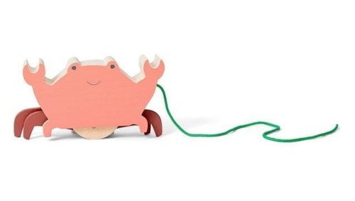 Drewniany krab do ciągnięcia, BS Toys