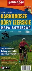 MAPA ROWEROWA - KARKONOSZE, GÓRY IZERSKIE 1:50 000