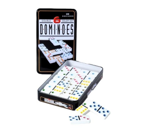 Domino Double 6 w metalowym pudełku, Quint