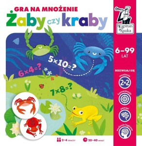 KAPITAN NAUKA. ŻABY CZY KRABY? GRA NA MNOŻENIE