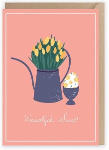 KARTKA OKOLICZNOŚCIOWA TULIPANY, EKO KOPERTA K095