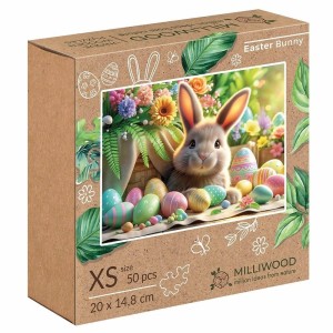 PUZZLE DREWNIANE 50 WIELKANOCNY ZAJĄCZEK ALEX