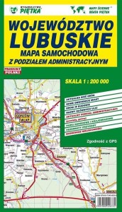 WOJEWÓDZTWO LUBUSKIE 1:200 000 MAPA SAMOCHODOWA