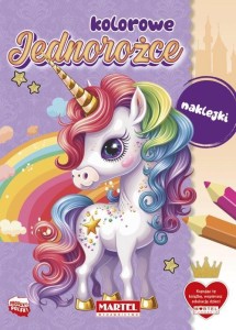 KOLOROWE JEDNOROŻCE Z NAKLEJKAMI