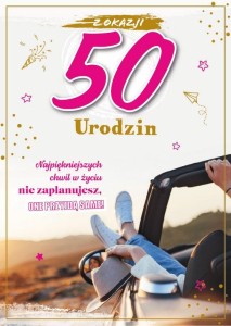 KARNET URODZINY 50