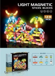 KLOCKI MAGNETYCZNE ZE ŚWIATŁEM128EL, ICOM