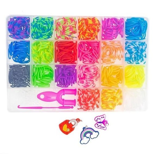 Zestaw gumek do bransoletek z narzędziami