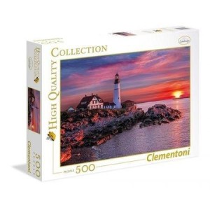 PUZZLE 500 HQ PORTLAND HEAD LIGHT, CLEMENTONI